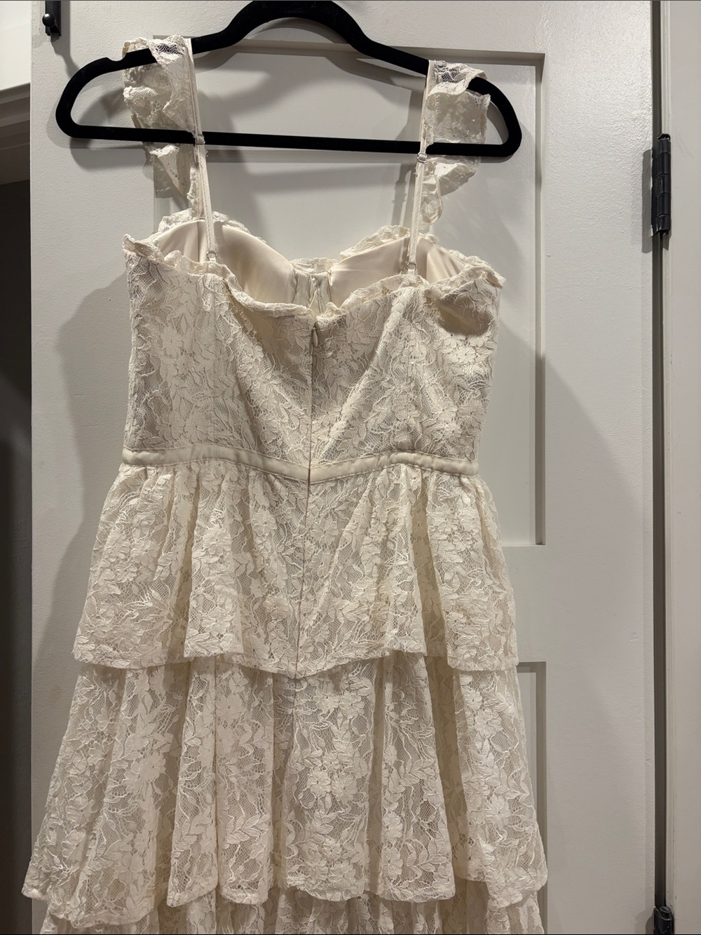 Altar'd State Umbar Embroidered Floral White Lace Dress - Picture 9 of 13